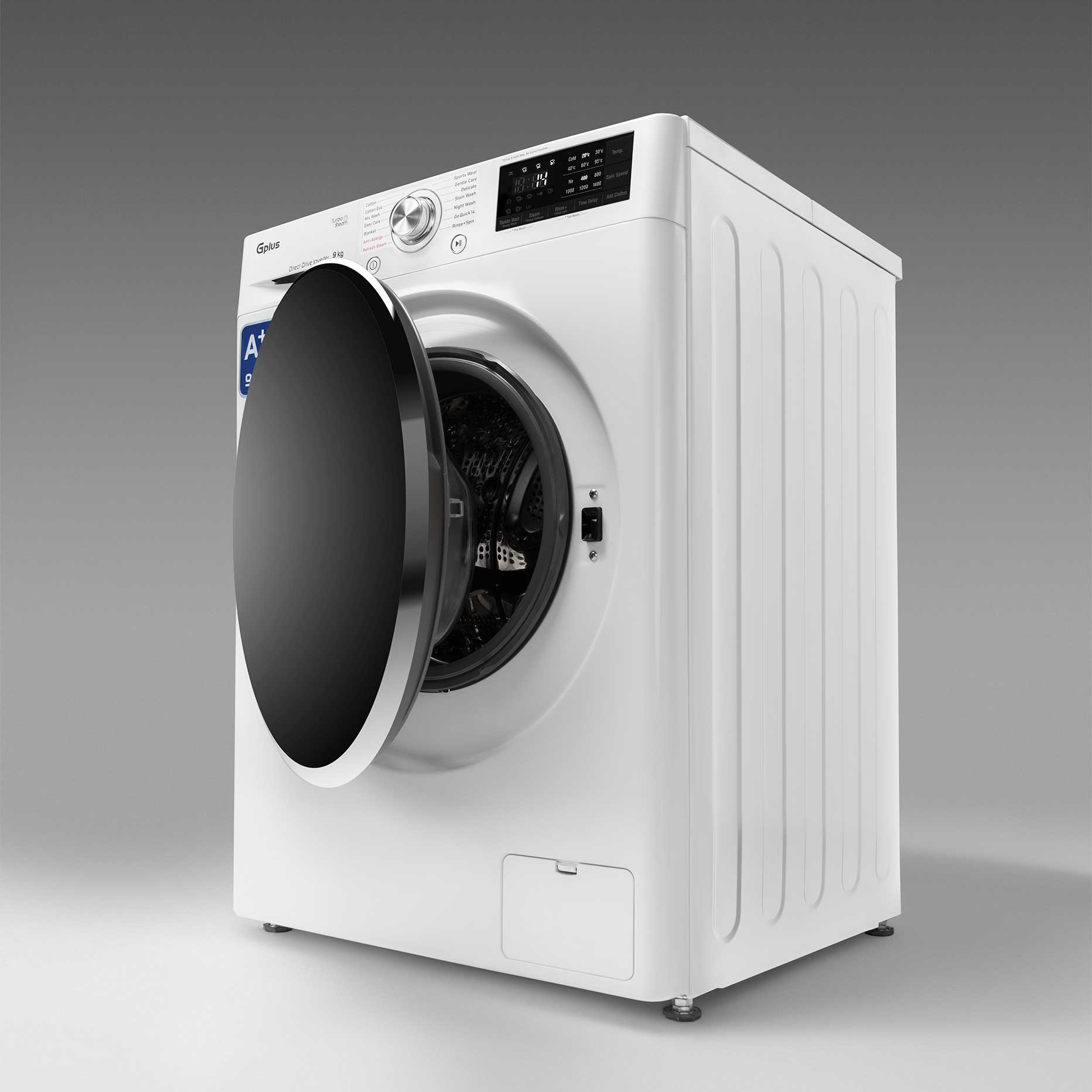 مشخصات، قیمت و خرید ماشین لباسشویی جی پلاس مدل GWM-L990SW ظرفیت 9 ...